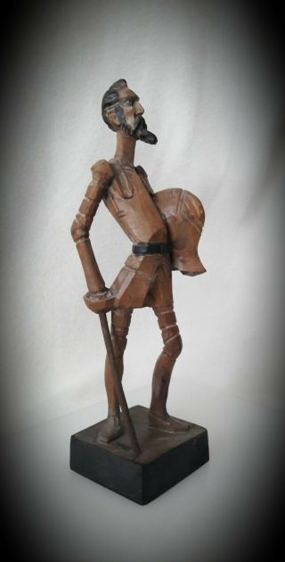 Hand Carved Wood▪don Quixote▪ouro Artesania▪spain▪8 " Figurine▪signed