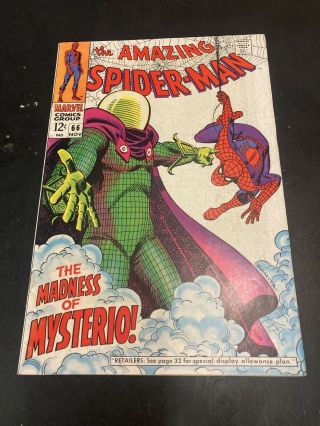 The Spider - Man Marvel Comic Book 66 Nov Ungraded Vintage Comic