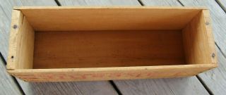 Vintage Wooden 5lb Lakeshire Processed Pimento Cheese Box Bordens No Lid 2