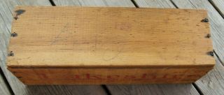 Vintage Wooden 5lb Lakeshire Processed Pimento Cheese Box Bordens No Lid 3