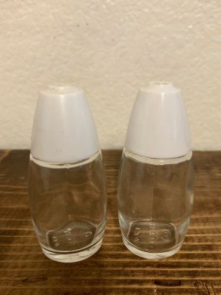 Vintage Gemco Salt And Pepper Shakers White Tops