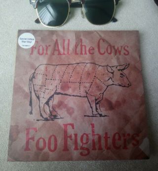 Foo Fighters For All The Cows Special Edition Blue Vinyl 7 " Record