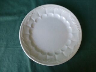 Antique W.  E.  Corn Burslem Ceres Shape Pattern White Ironstone Plate