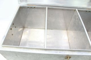 Vintage US Navy Footlocker Aluminum Foot Locker Chest Storage Box 2