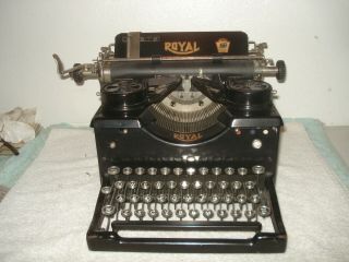 Vtg 1920’s Royal Typewriter Model 10 Single Glass Panel X - 1162211