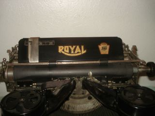 VTG 1920’s Royal Typewriter Model 10 Single Glass Panel X - 1162211 2