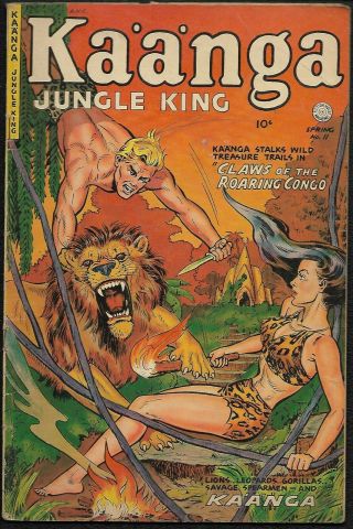 Kaanga Jungle King Fiction House Comic Book - No.  11 Spring 1952