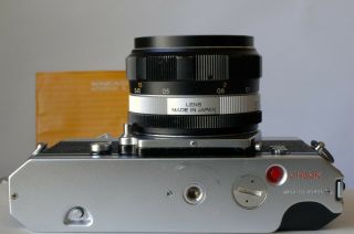Vintage Konica Autoreflex T Film Camera with Hexanon 57mm f/1.  4 Lens 3