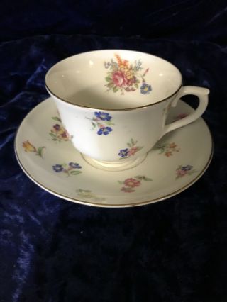 Vintage Colclough Bone China Longton England Tea Cup Saucer Floral