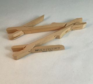 Vintage Hand Carved Wood Pliers By Warther 