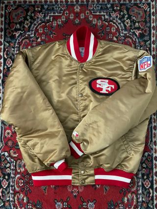 Vintage San Francisco 49ers Satin Starter Jacket Men 