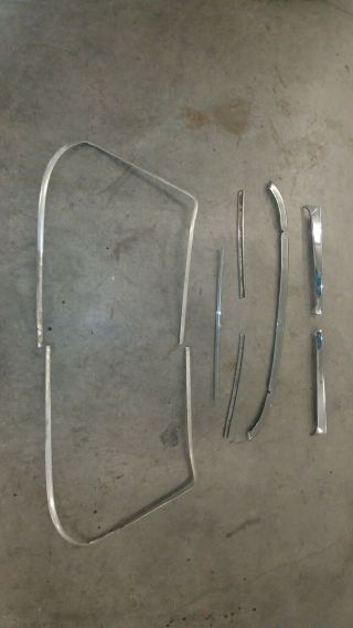 Complete Vintage Windshield Chrome/stainless 1968? Mercedes Pagoda 280 Sl W113