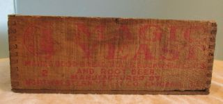 Vtg Dove Tail Magic Yeast Wooden Trinket Box Rustic Farm Kitchen Decor 9 " X 3 "