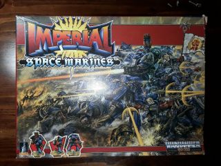 Vintage Warhammer 40000,  40k Imperial Space Marines Rogue Trader,  1987,  Box