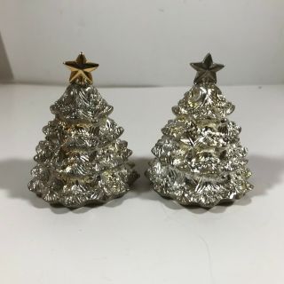 Godinger Silver Art Christmas Tree Salt Pepper Shakers