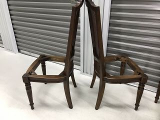 Set of 4 Ethan Allen Classic Manor Dining Side Chairs 15 - 6012 Maple Cane Back 3