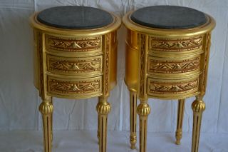 Nightstands Lxvi Style Bedside Tables Pedestal Tables Gold