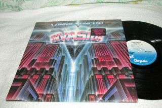 Vinnie Vincent - Invasion - Chrysalis 41529 - Ex Kiss Guitarist - Hype Sticker