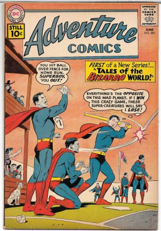Adventure Comics 285 Fn - 5.  5 Dc Silver Age 1961 1st Tales Of Bizarro World