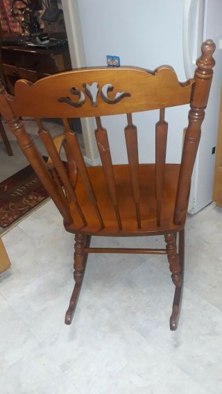 Tell City Chair Co.  Andover Maple Rocker Rocking Chair 638.  made in the USA 2