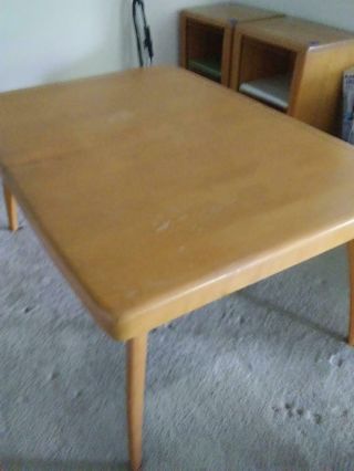 Heywood Wakefield Mid - Century Dining Table,  4 Matching Chairs.  789 1953