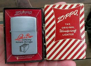 Vintage Concrete Block Company Holland,  Mi Zippo Cigarette Lighter