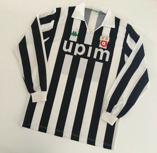 Juventus 1991/92 Kappa Home Football Shirt M/l Mens Vintage Soccer Jersey