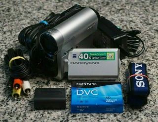 Vtg Sony Dcr - Hc52 Handycam Mini Dv Camcorder Ntsc 40x W/