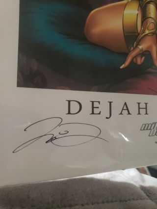 SIGNED Limited Edition Mike Debalfo Poster of Dejah Thoris Poster 48/50 2