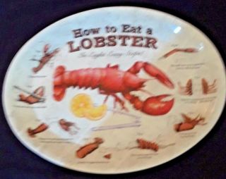 How To Eat A Lobster Plastic Plate Graphics 13  By 10  In A 1 Shape
