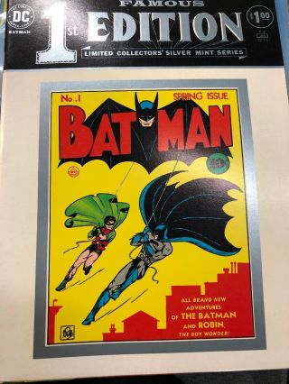 1st Famous Edition Ltd Silver Collectors Series F - 5 Batman Comics 1 Dc