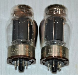 2 Vintage Tung - Sol 6550 Audio Amplifier Black Plate Tubes