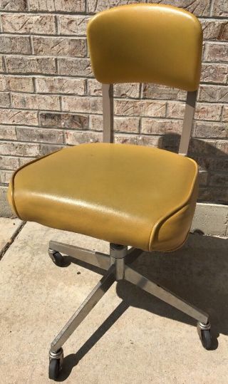 Vintage Steelcase Aluminum Chair Swivel Mid Century