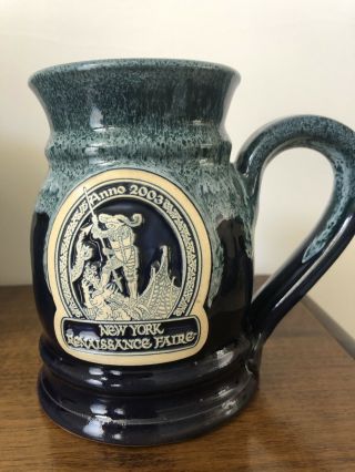 2003 Sterling York Renaissance Festival Mug Cup Ceramic