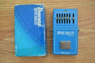 Ibanez Ge - 601 Graphic Equalizer Eq Vintage Guitar Effects Pedal W/ Box