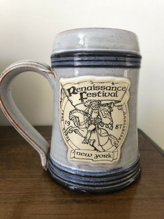 1987 Sterling York Renaissance Festival Mug Cup Ceramic