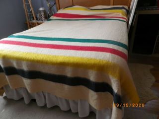 Vintage Early’s Witney Point Wool Blanket 86 X 100 "