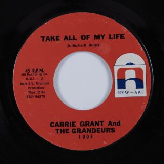 Northern Soul Popcorn 45 Carrie Grant Take All Of My Life - Art Hear