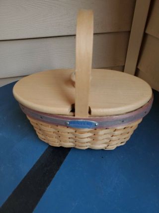 Longaberger Century Celebration Hostess Appreciation Basket W/wooden Lid