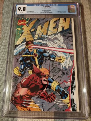 1991 X Men Issue 1 Comic Book Cgc 9.  8 Fantastic Cover Variant 1