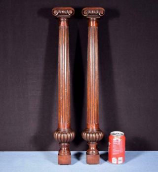 24 " French Antique Solid Mahogany Posts/pillars/columns/balusters
