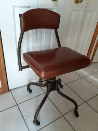 1940s Retro Vintage Steampunk Industrial - Harters - Swivel Office/posture Chair