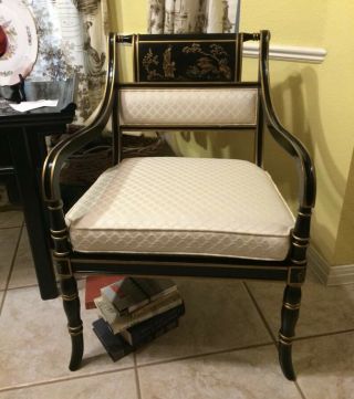 A Vintage Drexel Furniture Company “regency Style” Accent Arm Chair