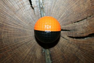 Vintage Orange And Black Ping Golf Ball Rare
