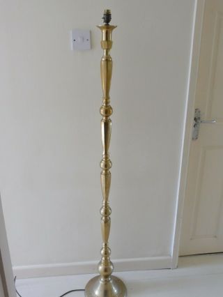 Mid Century Vintage Solid Brass Standard Floor Lamp