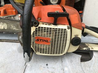 VINTAGE STIHL 028 AV CHAINSAW WITH BAR AND CHAIN 2
