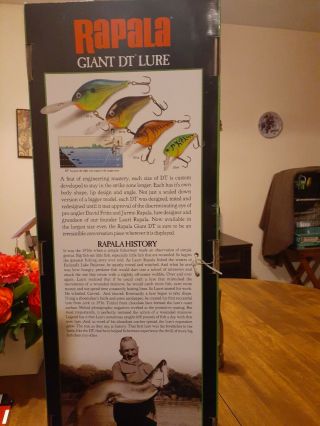 Giant Rapala Fishing Lure 18 " Store Display Giant Promo Rare