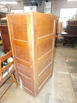 Tiger Oak Amberg Filing Cabinet 1906 4 Stack Paneled Sides Wow