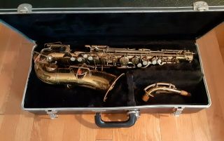 Vintage The Buescher True Tone Low Pitch Saxophone 1927