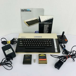Atari 800 Home Computer Vintage Console Manuals Joystick Pac Man